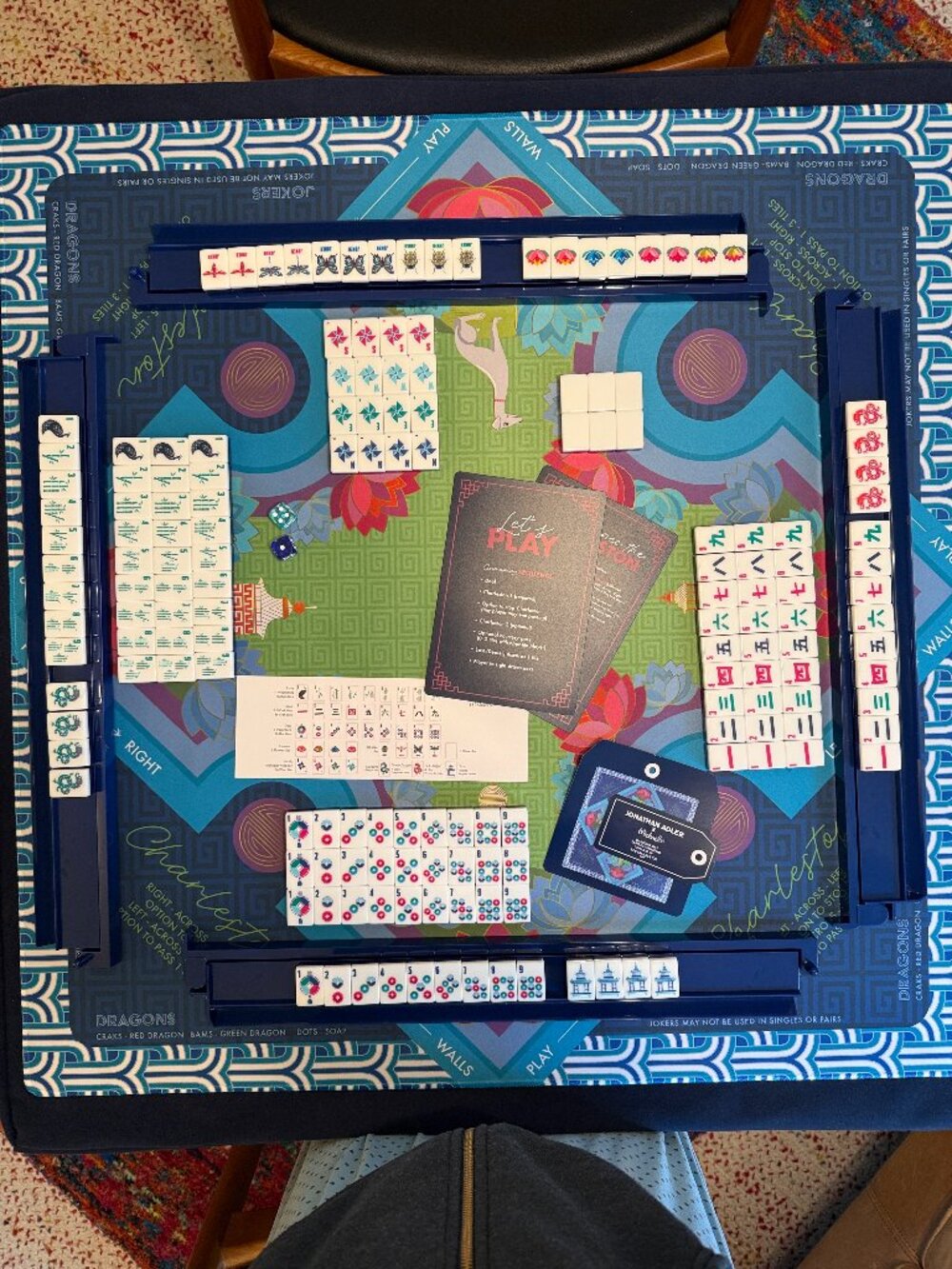 Michaels x Jonathan Adler Collab Mahjong Set & Mat